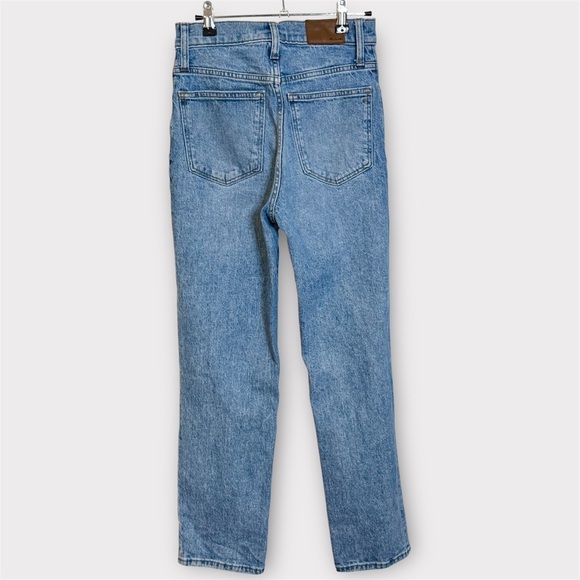 Madewell Perfect Vintage Straight High Rise Distressed Denim Blue Jeans- Size 25 - Picture 9 of 9